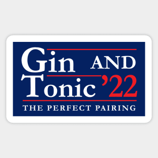 2022 Election - Perfect Pairings - Gin and Tonic Sticker